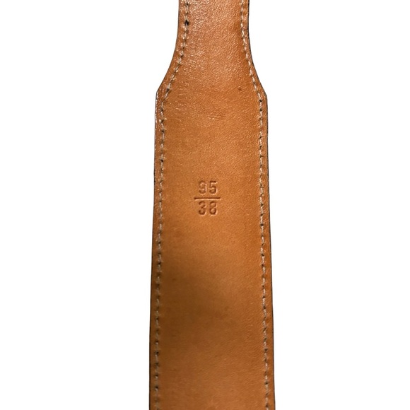 Martin Dingman Belt Black Alligator Grain Italian Calfskin Leather Men’s Size 38 - Picture 9 of 14